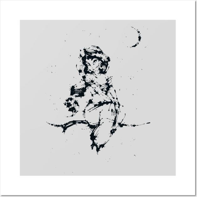 Splaaash Series - Arabian Princess Ink Wall Art by Dagui